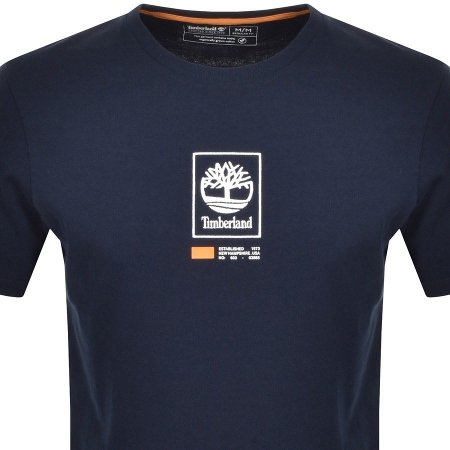 Alternative Image for ProductTimberland Crew Neck Logo T Shirt Navy2